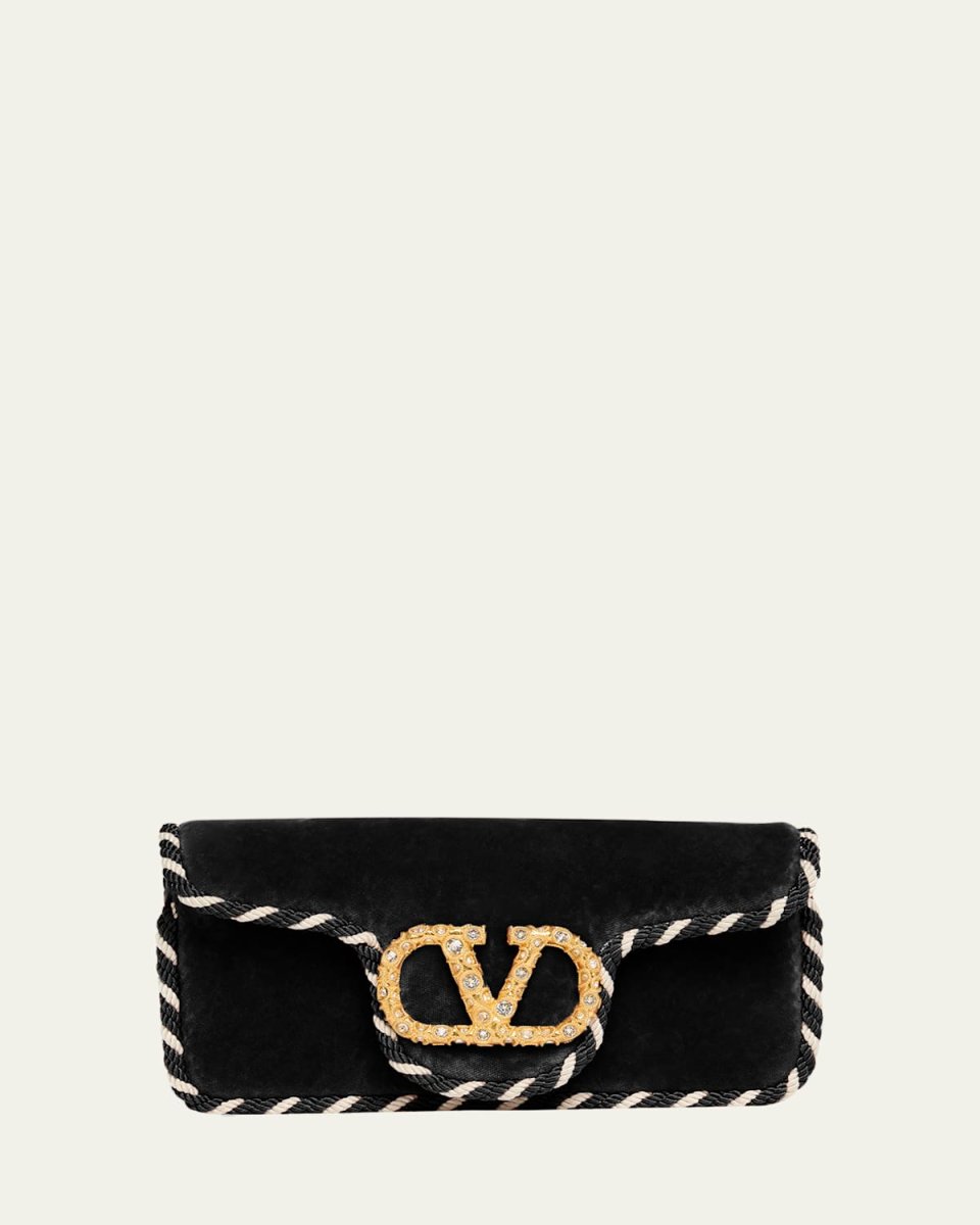 Loco VLOGO Velvet Clutch Bag
